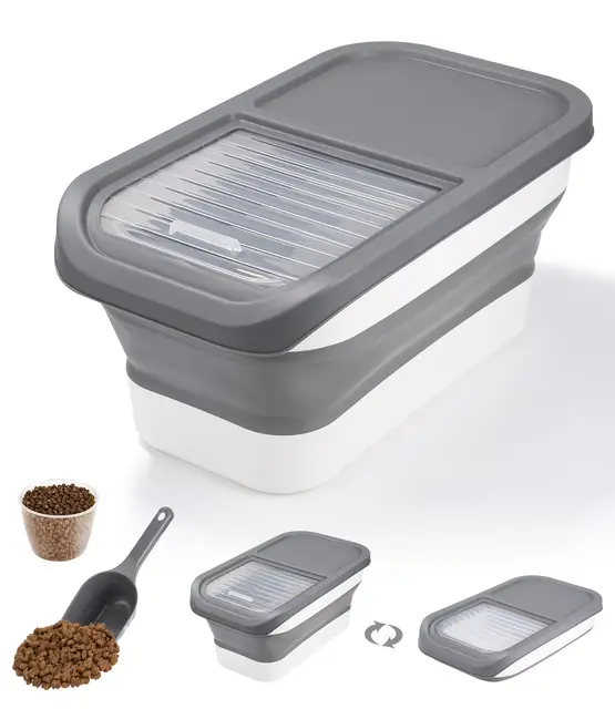Zawaer Contenedor Pienso Plegable 5 kg