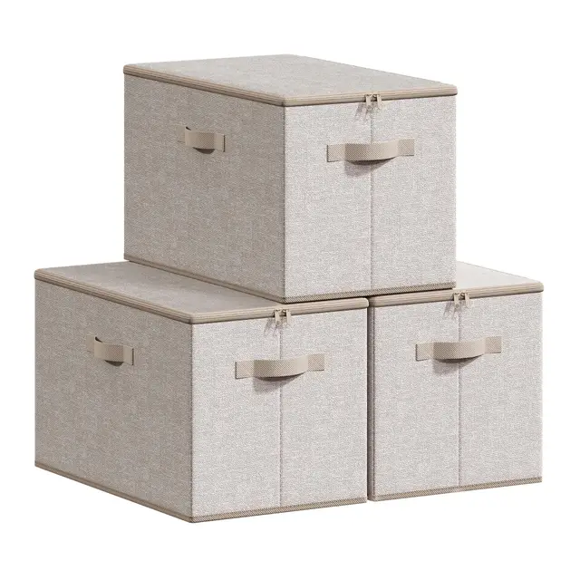 songmics caja plegable 45l set 3