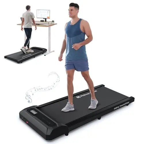 Mobvoi Desk Walking Treadmill - Portable and Compact for Home/Office, with Remote Control, Supports 120 kg, Adjustable Speed 2-6 km/h