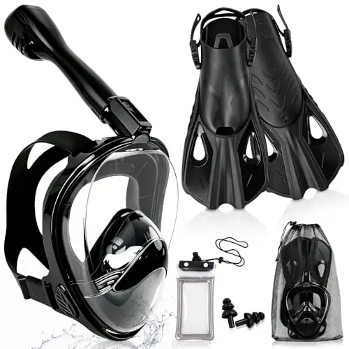 yyswsaky 5003 set snorkel adulto 180°