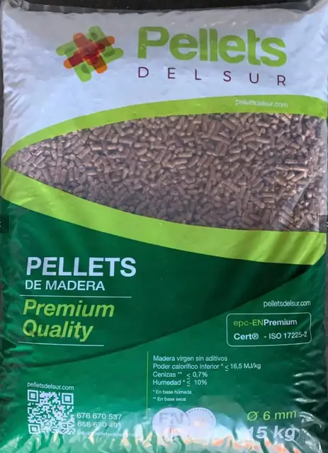 saco pellet 15 kg hermanos guerrero