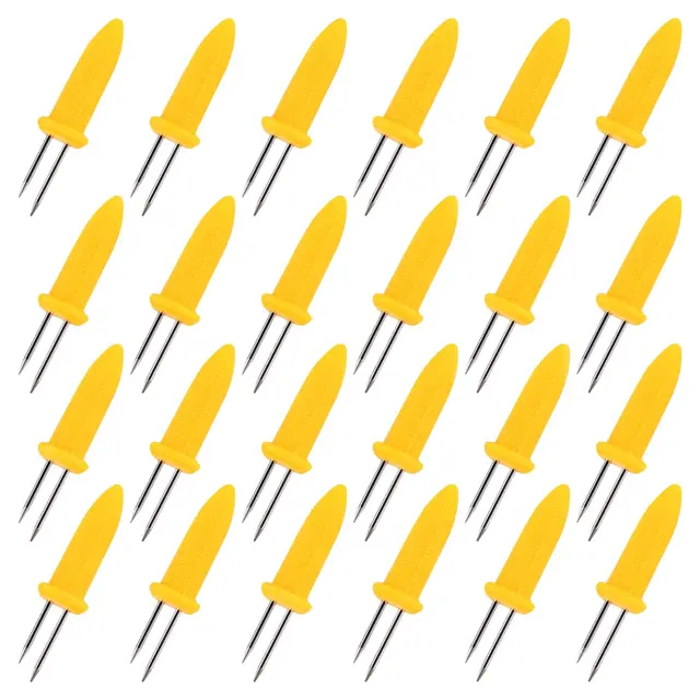 offcup pinchos maíz 24 uds acero inox