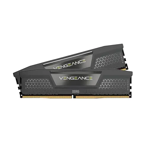 CORSAIR Vengeance DDR5 RAM 32GB (2x16GB) hasta 6000MHz CL36 AMD Expo Intel XMP 3.0 Memoria de Ordenador de Sobremesa – Gris (CMK32GX5M2E6000Z36)
