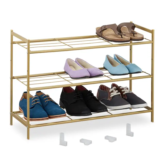 relaxdays zapatero extensible metal 3