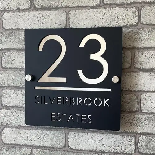 placa número casa personalizada 3d