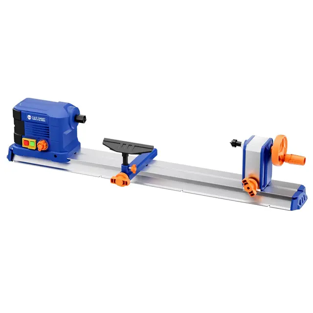 sainsmart Torno de Mesa, 10 x 24 Pulgadas, 600 W, 0,8 HP, con Control de Velocidad Continuo de 800-3000 RPM, Torno para Madera con Accesorios completos para Trabajar la Madera