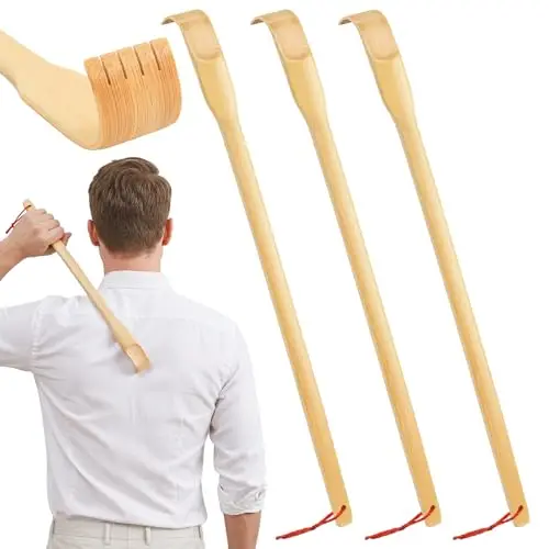 dmrbiy rascaespaldas bambú 3 piezas