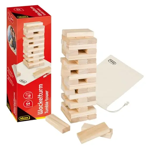 idena 40087 torre de madera 54 bloques