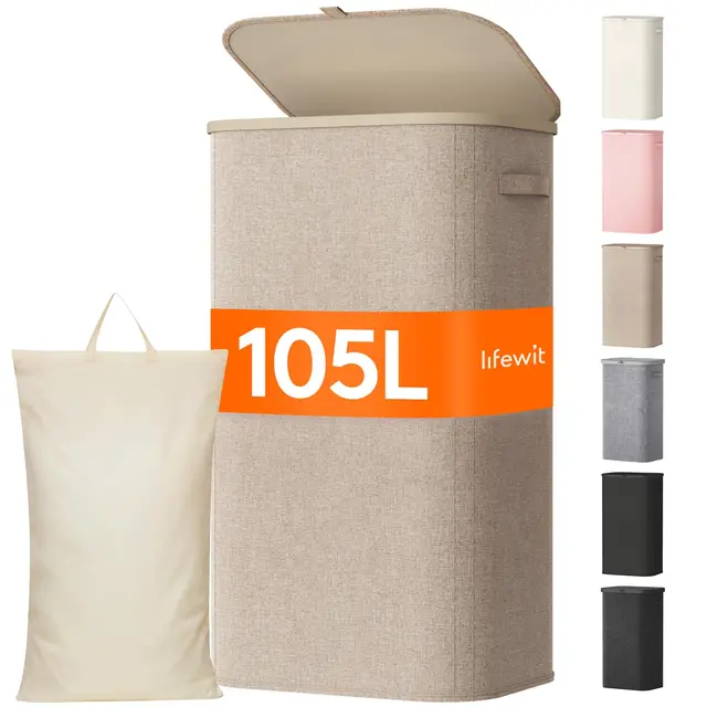 lifewit cesto ropa sucia 105l