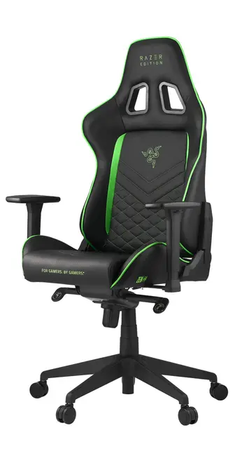 Razer, Juegos, Reposabrazos|Con ruedas Poliuretano, Negro Y Verde