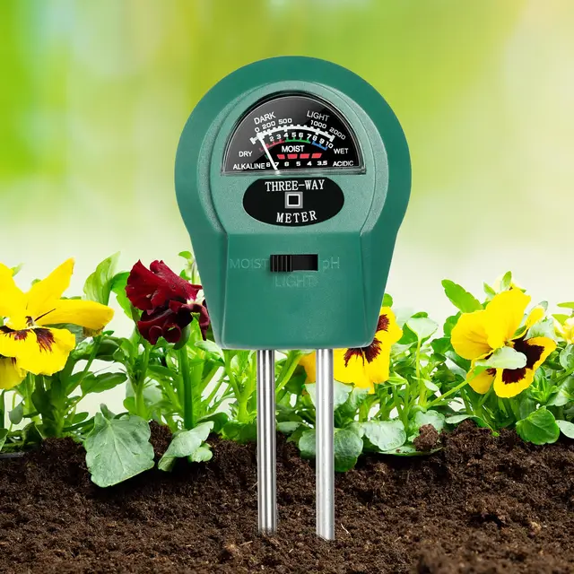 flintronic medidor de suelo 3 en 1 ph y