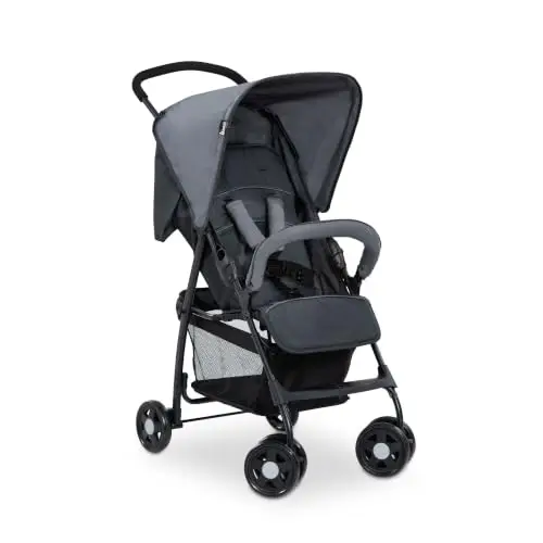 hauck Sport Carrito Bebe Ligero desde el Nacimiento - Silla de Paseo Reclinable para Niños hasta 15 kg - Carro Plegable Ultraligero 5,9 kg - Cesta Grande hasta 3 kg - Gris Oscuro