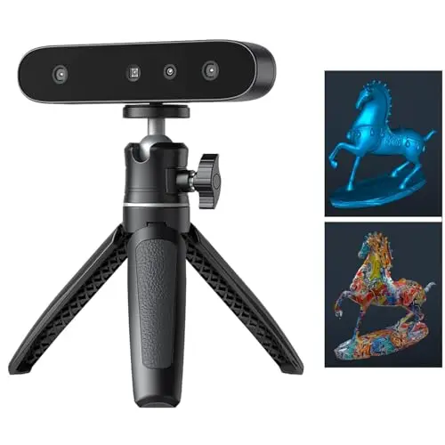 Creality CR-Ferret SE - Escáner 3D para impresión 3D, antivibración, precisión de 0.1 mm, velocidad de escaneo de 30 FPS, a todo color, escáner 3D de escritorio mejorado para cabello corporal, objetos