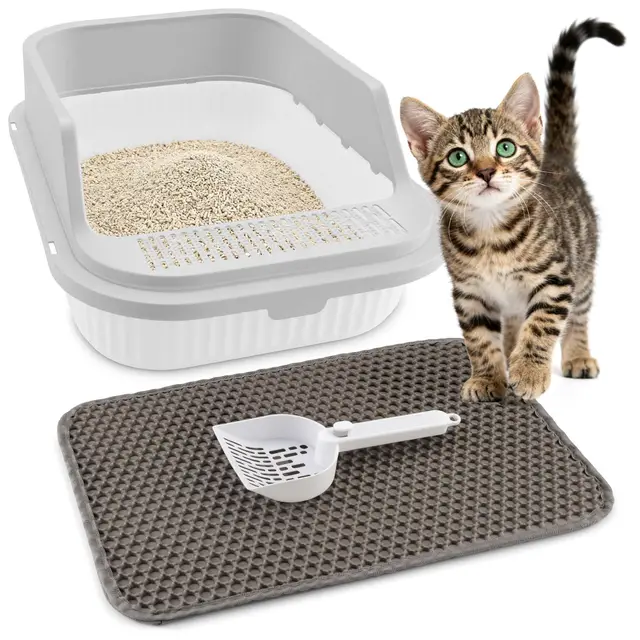 shodiffy arenero gato con pala y estera
