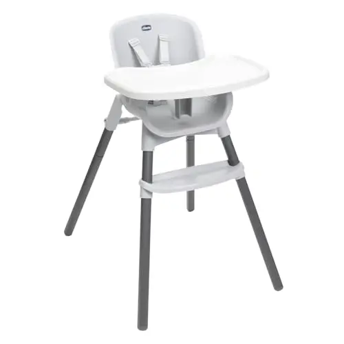 Chicco Zest Trona Evolutiva para Comida para Niños desde 6 Meses hasta 40 kg, Trona con Asiento Lavable, Arnés de 5 Puntos y Bandeja Desmontable, Cierre Compacto, Ligera y con Ocupación Reducida