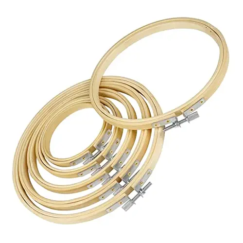 uootach par065 6 aros bambú bordado