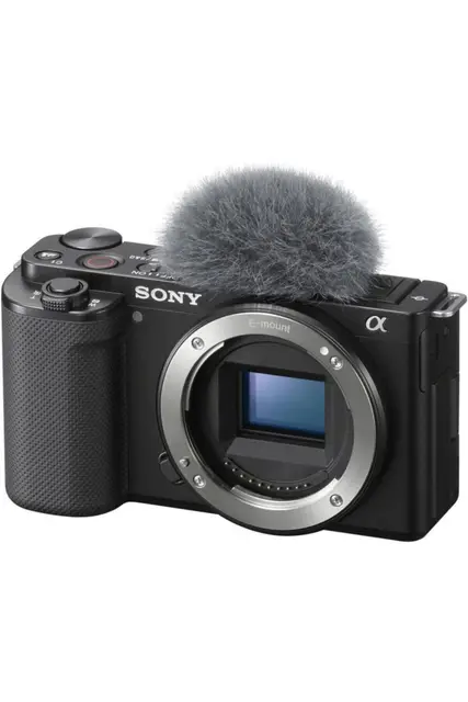 Sony Alpha ZV-E10 | Cámara Vlog con lente intercambiable sin espejo APS-C (pantalla pivotante para vlogs, video 4K, autoenfoque ocular en tiempo real) Negro