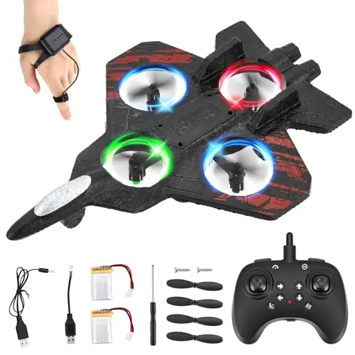 jradse 0guqqa avión rc 2.4ghz doble