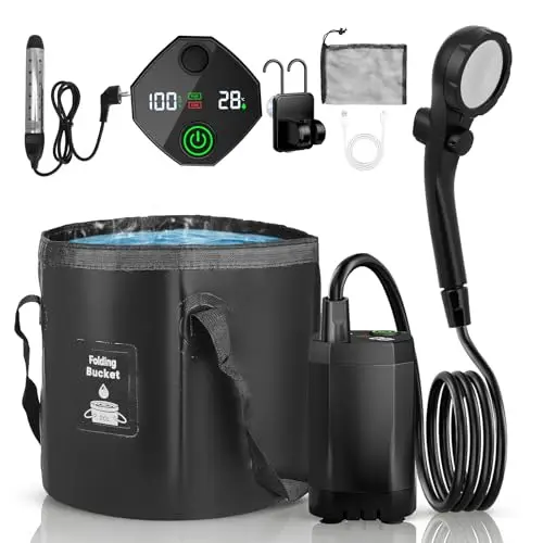 ovshnrr ducha portatil camping 6000 mah