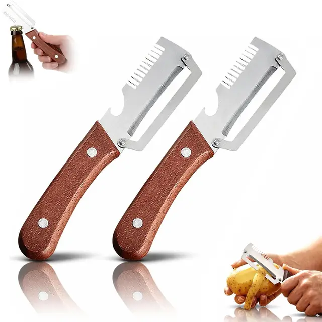 lerkely pelador 3 en 1 madera con
