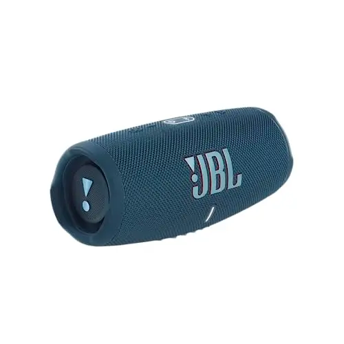 JBL - Altavoz Charge 5 portátil con Bluetooth e impermeabilidad IP67, permite cargar dispositivos con USB, azul