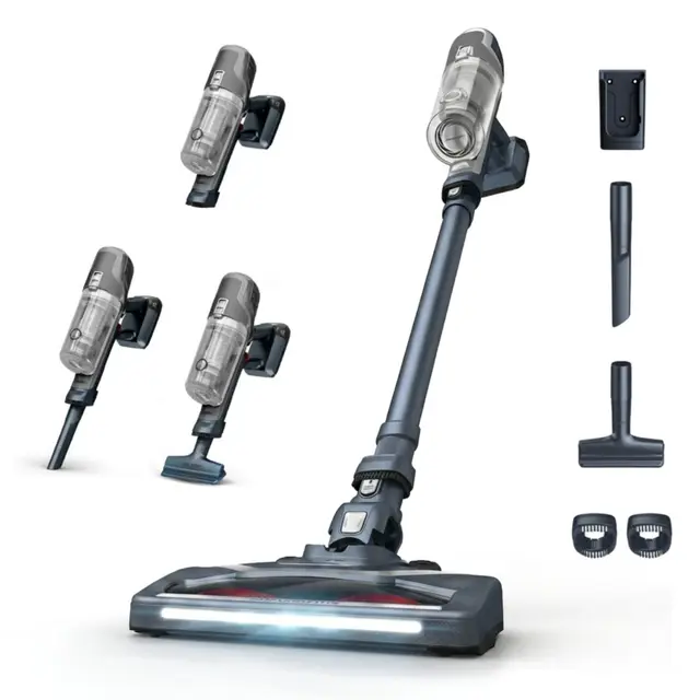 Rowenta XPert 6.60 - Aspiradora escoba versátil sin cable, con 3 funciones en 1 multiespacios, batería de litio, 2 velocidades, gatillo Boost, ligero y portatil, Gris oscuro, RH6836