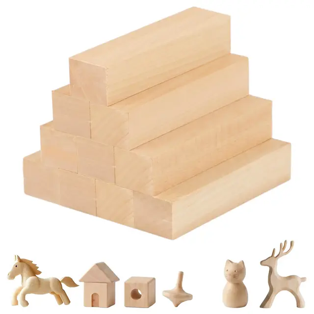 kievano 10 bloques madera tilo tallado