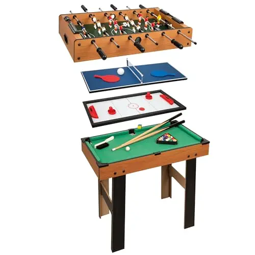 ColorBaby CB Games - Mesa multijuegos 4 en 1 con Patas (85328)
