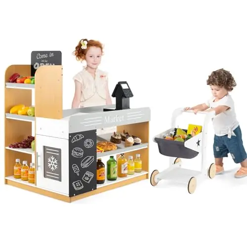 costway supermercado infantil de madera