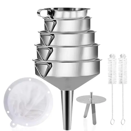 gucass set 9 embudos inoxidable con