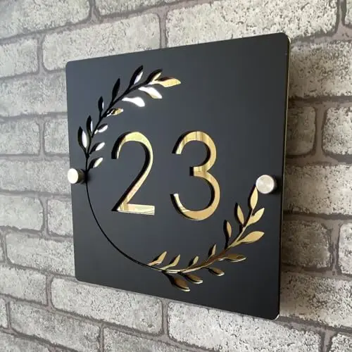 acrílico 3d bicolor placa número casa