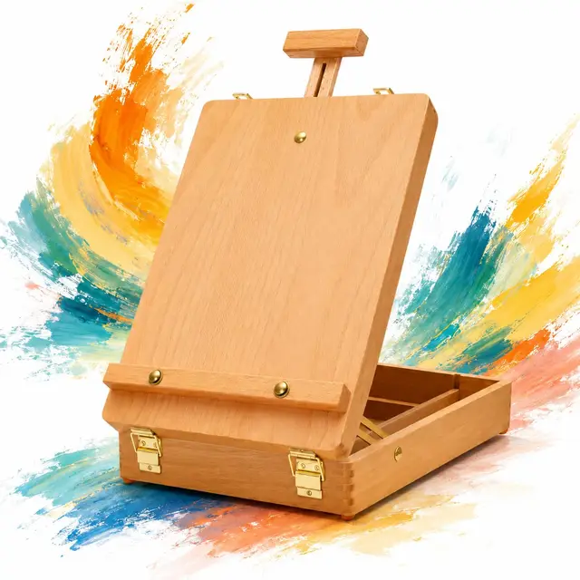 noogui caballete mesa haya con cajón