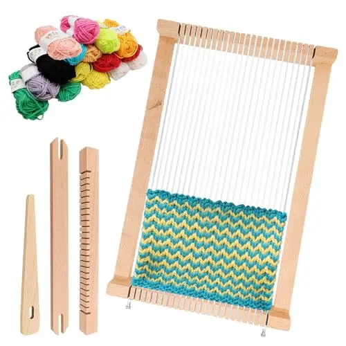 sinrad telar de madera para niños
