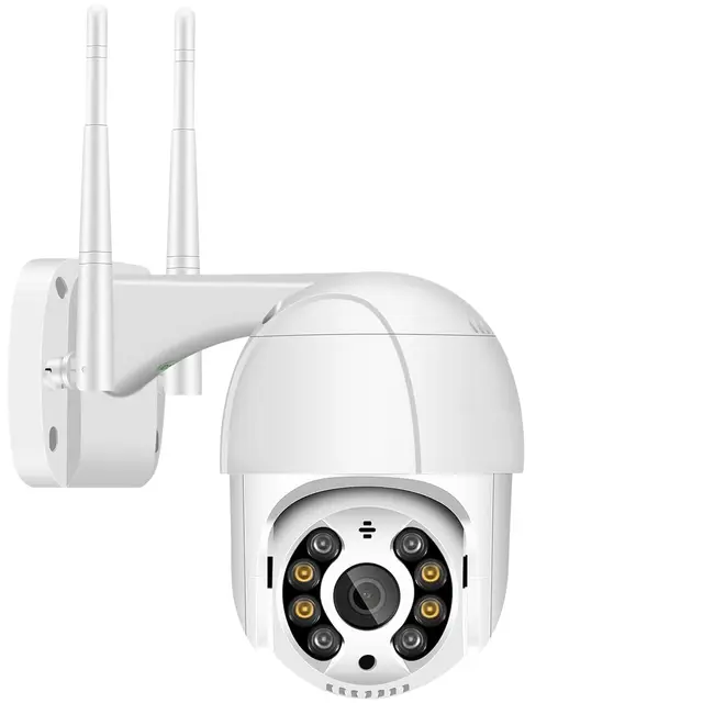 1080P Cameras de Vigilancia WiFi, Camara WiFi Exterior Motorizada Impermeable IP66 con Audio de Dos Vías, Visión Nocturna en Color de 30M Detección de Movimiento Monitorización Inteligente