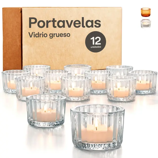 praknu portavelas cristal velas te 12