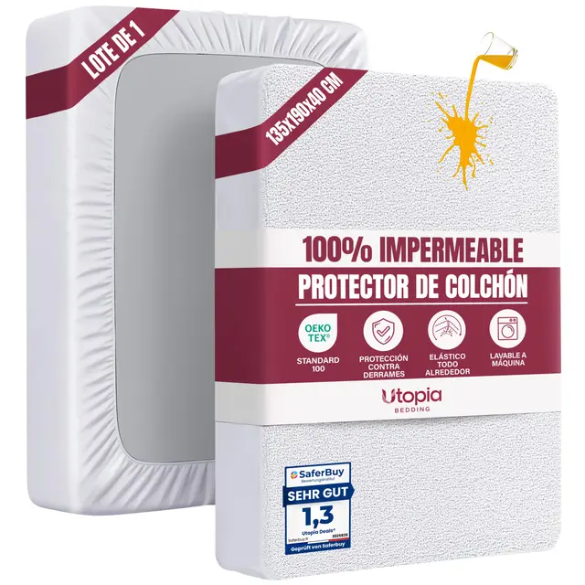 utopia bedding protector colchón