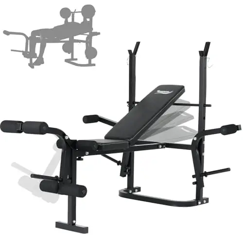 Banco De Pesas Musculacion Ajustable Plegable, Multifuncional Inclinable multifuncional banco musculación en casa, Banco Musculación Plegable hasta 150KG