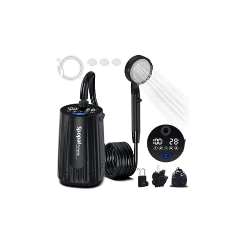 spopal ducha camping portátil 10000mah
