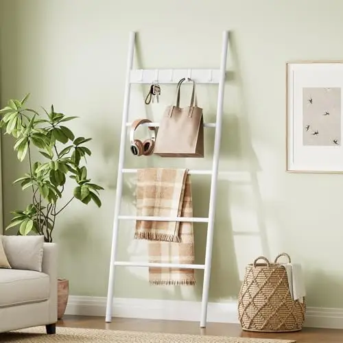 hoobro ww60cj01 toallero escalera blanco