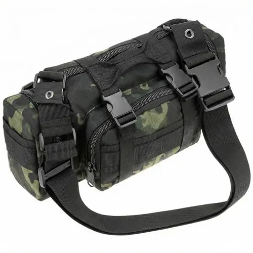 qwork bolsa pesca carpas camuflaje