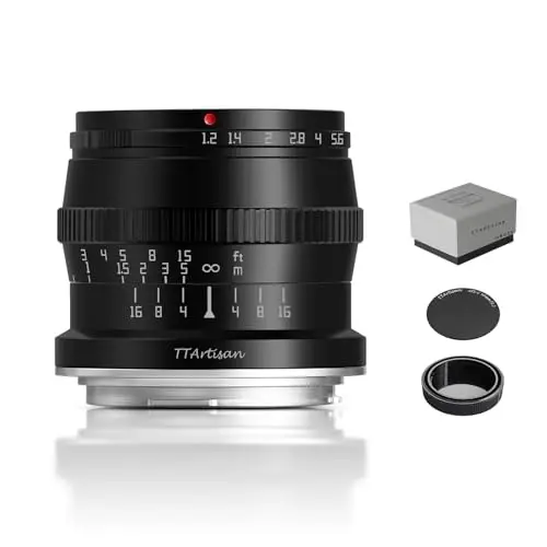 TTARTISAN TTArtisan 50mm f1.2 para Canon RF Negro/Negro APS-C