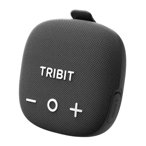 Tribit StormBox Micro 3 Altavoz Bluetooth Portátil con Sonido XBass de 13W, Bluetooth 6.0, 24H de Autonomía, Impermeable IP68, TWS, Correa y Fijación Magnética para Bici, Golf y Outdoor, Negro