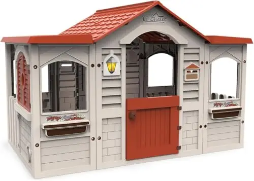 Chicos - Le Chalet Gran Casita Infantil de Exterior e Interior | Casa Resistente y Duradera | Medidas: 159cm x 103cm x 104cm | Recomendada para niños y niñas de 2 años (89650)