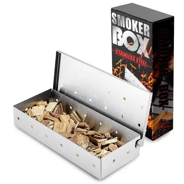 roseflower caja ahumador barbacoa inox