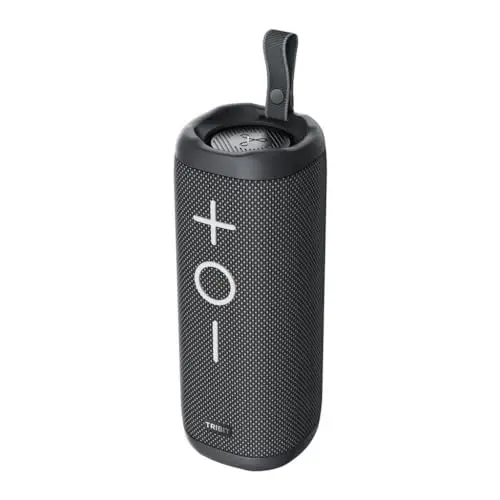 Tribit Stormbox 2 IPX7 Impermeable 24 Horas de Tiempo de reproducción, 2 Altavoces Bluetooth portátiles de 17 W, Color Negro