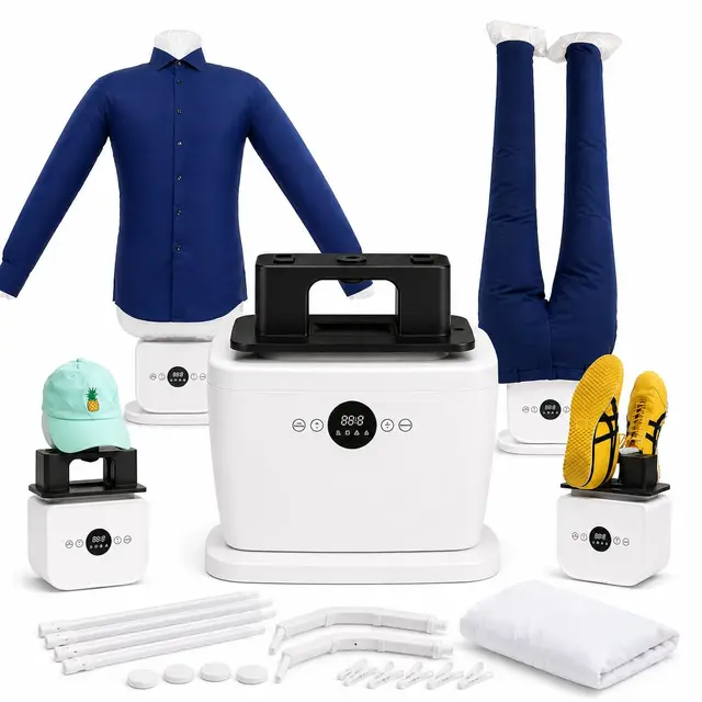 Planchador de camisas automático – Planchado sin plancha – Secado rápido en 10–15 min – Para camisas y pantalones – Máquina compacta de aire caliente