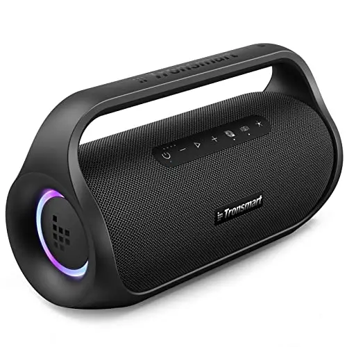 Tronsmart Altavoz Bluetooth Potente 50W con Sonido Estéreo, Bluetooth 5.3, Waterproof IPX6, 15H de Reproducción, Altavoz Portátil inalámbrica con Powerbank y NFC para Hogar, Fiesta, Viaje