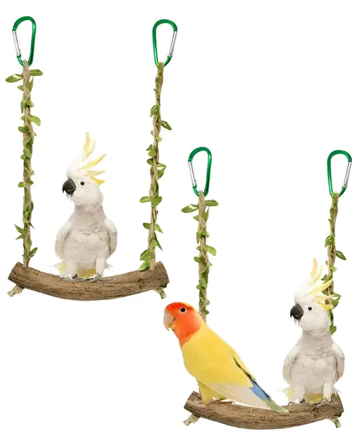 fokroin columpio para loros 2 piezas