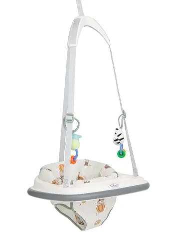 Graco - Bumper Jumper Saltador de puerta, de 6 a 12 meses aprox. (máx. 12 kg), multicolor Up & Away