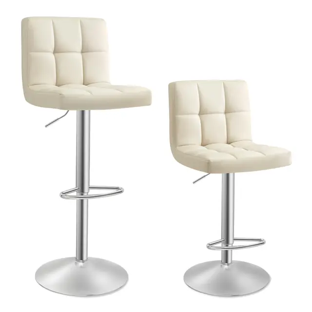 songmics taburetes bar juego 2 uds